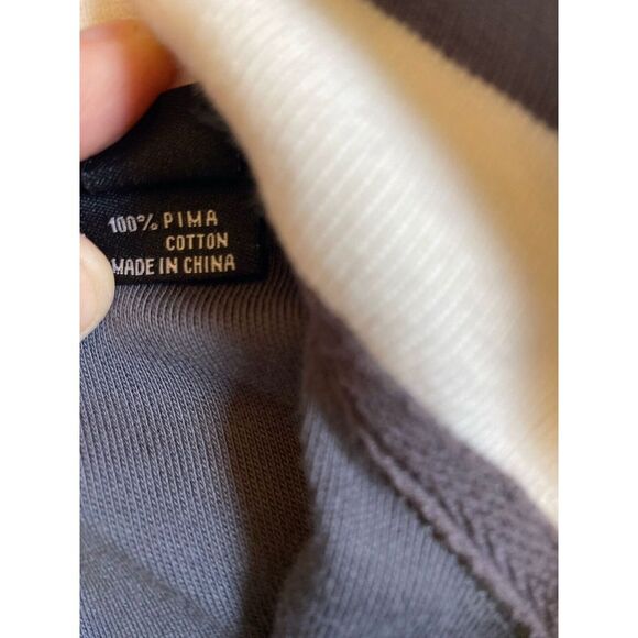 Straight Down Mens 1/4 Zip Long Sleeve Collared Pullover Golf Sweatshirt Medium - Picture 9 of 9